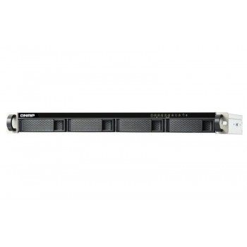 QNAP TS-451DeU-2G - J4025 - Bastidor (1U) - Negro, Gris NAS