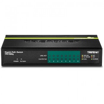 Trendnet TPE-TG82G switch Gigabit Ethernet (10 100 1000) Negro Energía sobre Ethernet (PoE)