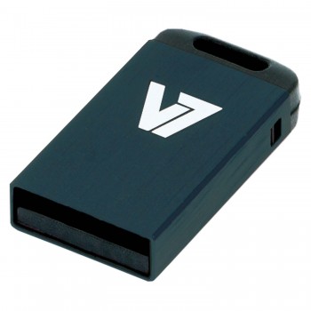 V7 Unidad de memoria flash USB 2.0 nano 32 GB, negra VU232GCR-BLK-2E