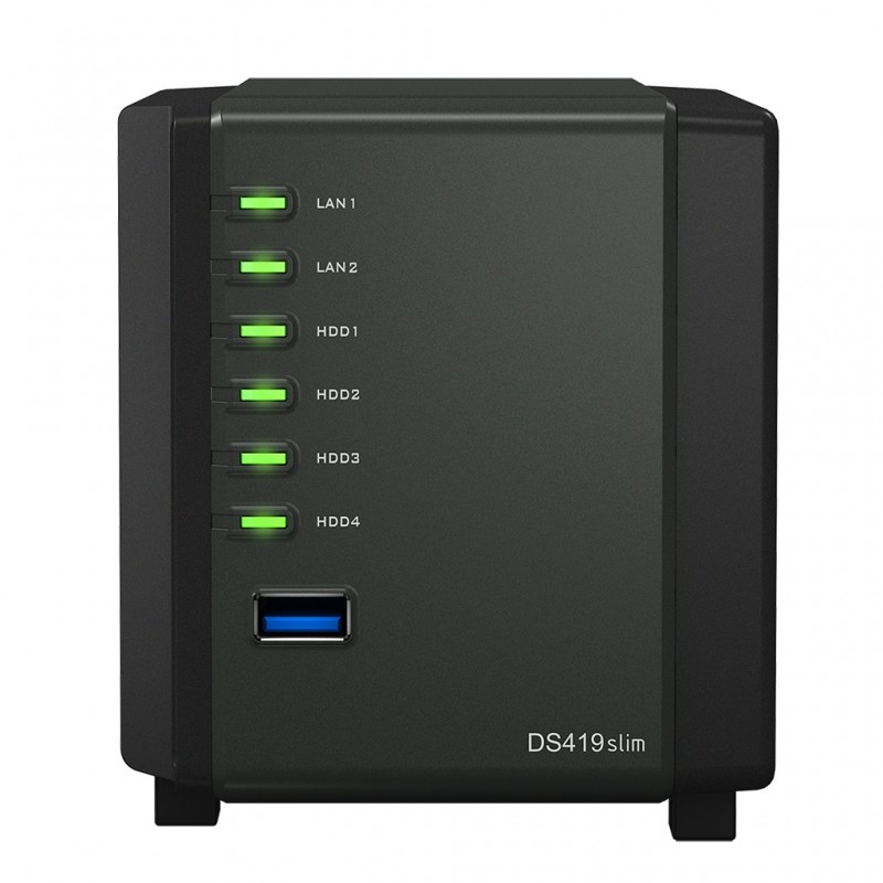 Synology DiskStation DS419slim - Negro