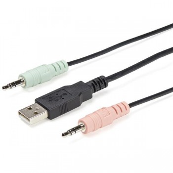 StarTech.com Switch Conmutador KVM de 2 Puertos DisplayPort 4K60Hz con Cables Incorporados SV211DPUA4K