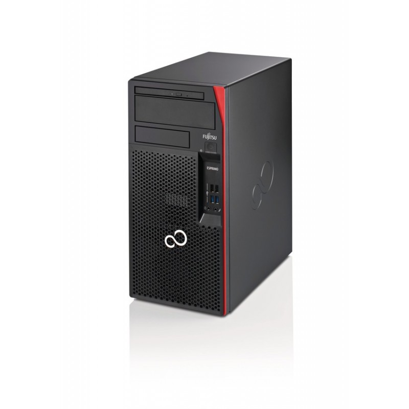 Fujitsu ESPRIMO P558 - Intel Core i3-8100 - 8GB - 256GB SSD Negro, Rojo PRJ P0558P0004ES