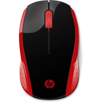 HP 200 Óptico 1000 DPI Negro, Rojo 2HU82AAABB 2HU82AAABB