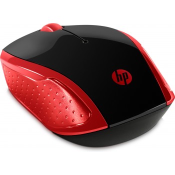 HP 200 Óptico 1000 DPI Negro, Rojo 2HU82AAABB 2HU82AAABB