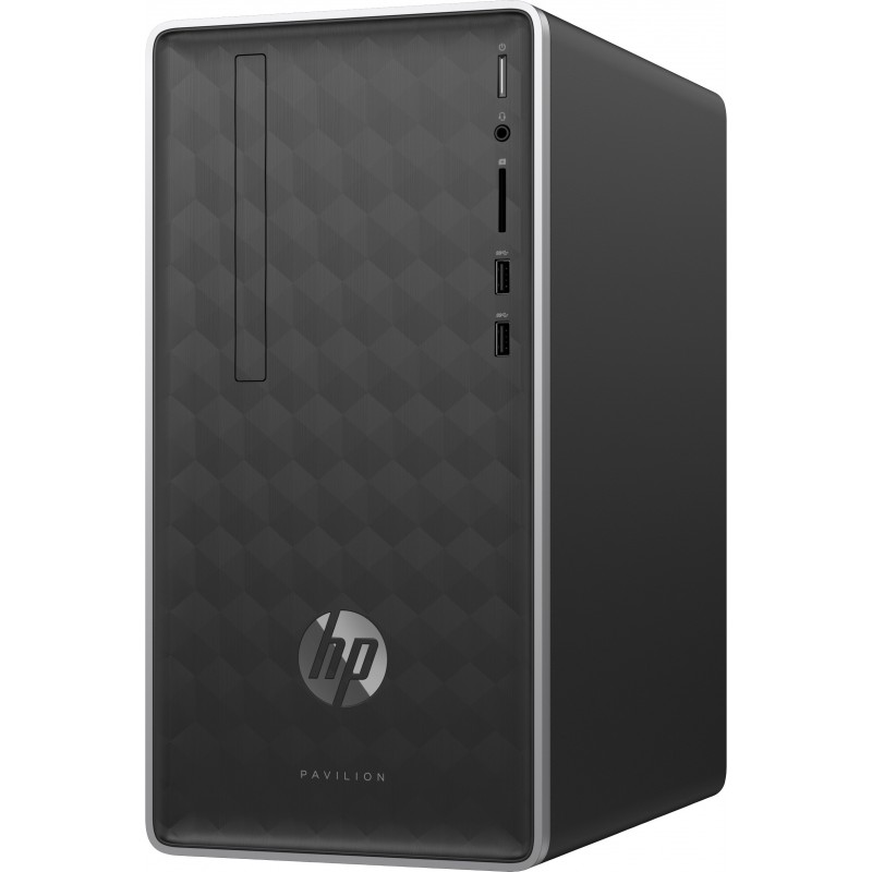HP Pavilion 590-a0017ns - AMD A9-9425 - 8GB - 256GB SSD - Gris, Plata - Mini Tower PC 6RM99EAABE