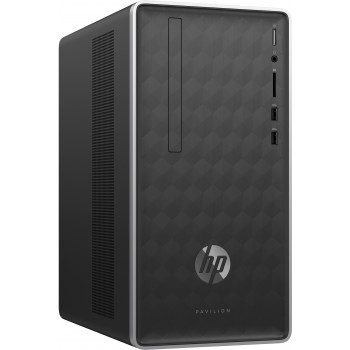 HP Pavilion 590-a0017ns - AMD A9-9425 - 8GB - 256GB SSD - Gris, Plata - Mini Tower PC 6RM99EAABE