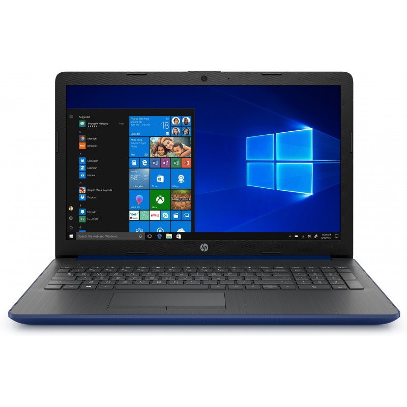 HP 15-da0200ns Azul, Plata - 15.6" - 1366x768 - Intel Core i3-7020U - 8GB - 1TB HDD  - Windows 10 Ho 6EP11EA