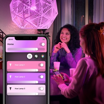 Philips Hue White and Color Ambiance - Pack 2 Bombillas E27 - Luz blanca y de colores 8718699673284