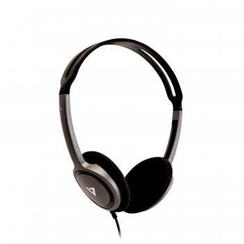 V7 HA310-2EP auricular Supraaural Diadema Negro, Plata