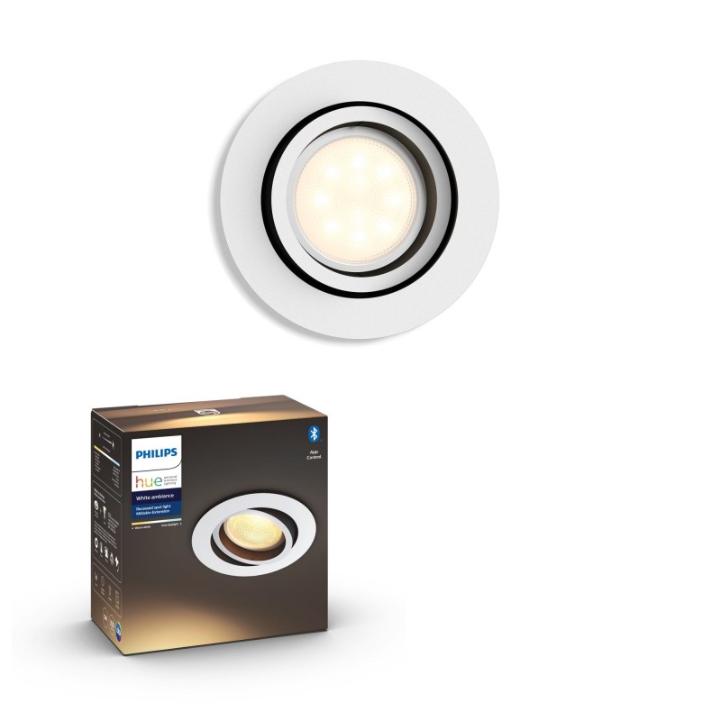 Philips Hue White ambiance Foco empotrable Milliskin extensible Blanco 8718696175439