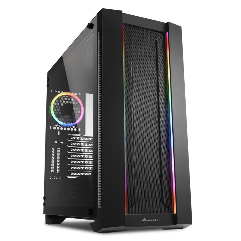 Sharkoon ELITE SHARK CA200M Midi Tower Negro 4044951027156