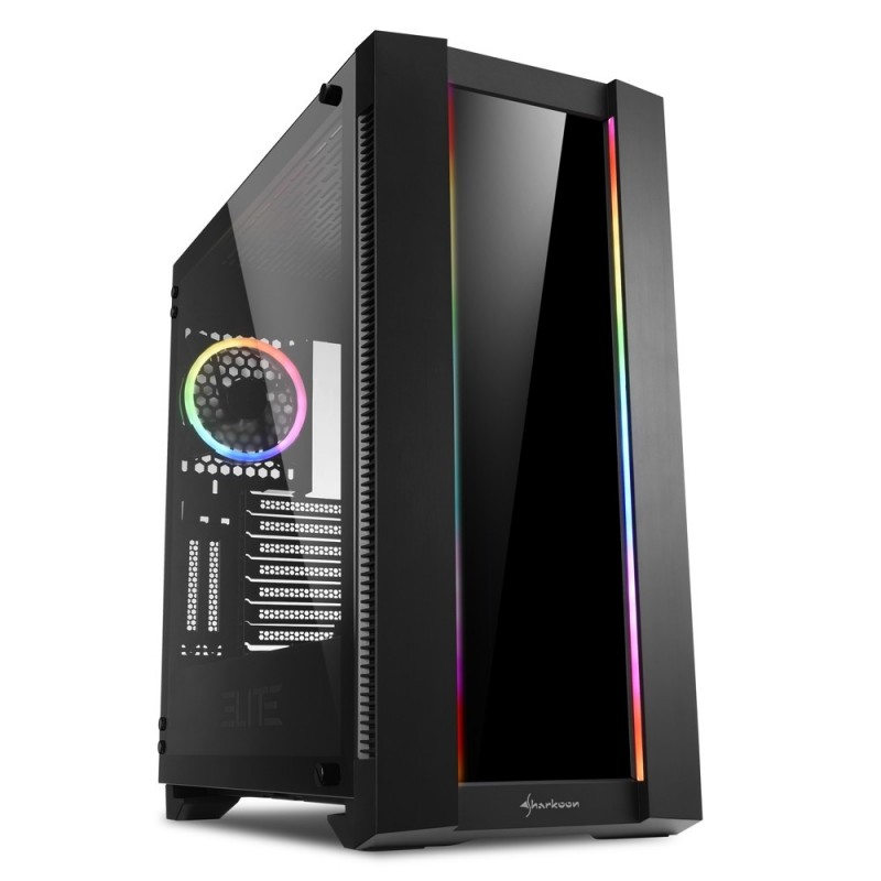 Sharkoon ELITE SHARK CA200G Midi Tower Negro 4044951027163