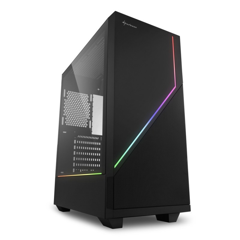 Sharkoon RGB FLOW Midi Tower Negro 4044951028146