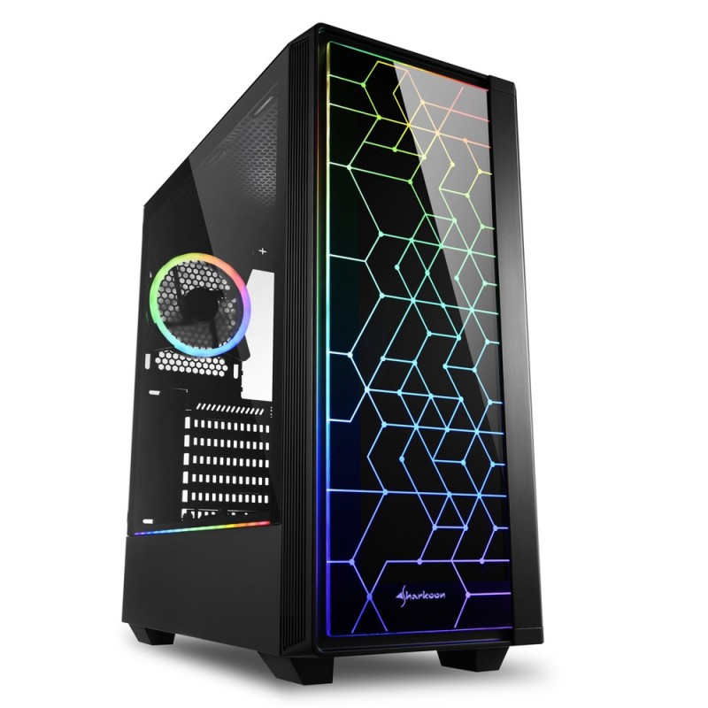 Sharkoon RGB LIT 100 Midi Tower Negro 4044951028153