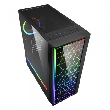 Sharkoon RGB LIT 100 Midi Tower Negro 4044951028153