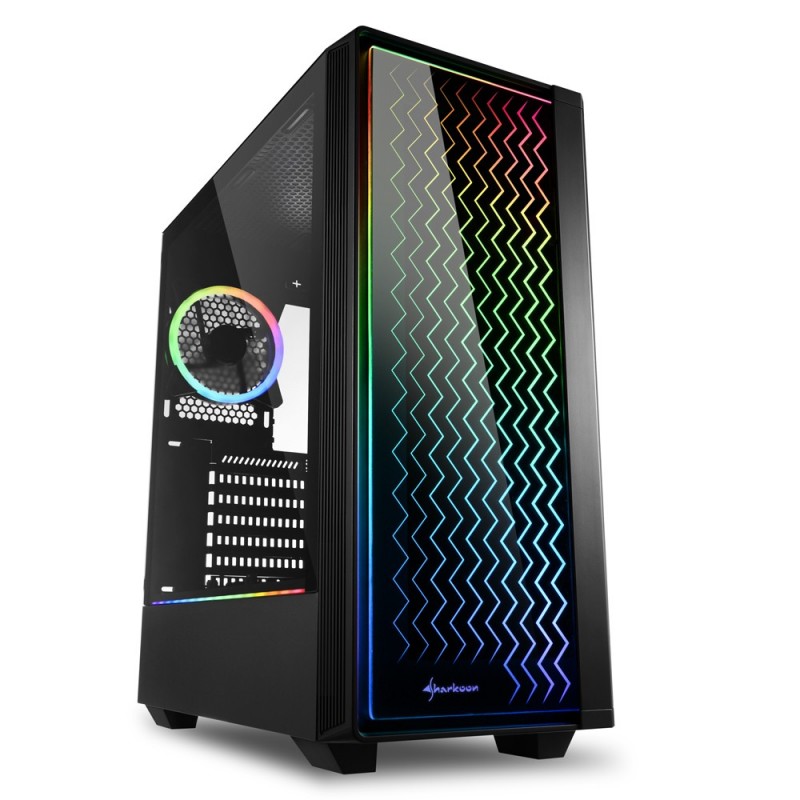 Sharkoon RGB LIT 200 Midi Tower Negro 4044951028160