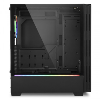 Sharkoon RGB LIT 200 Midi Tower Negro 4044951028160