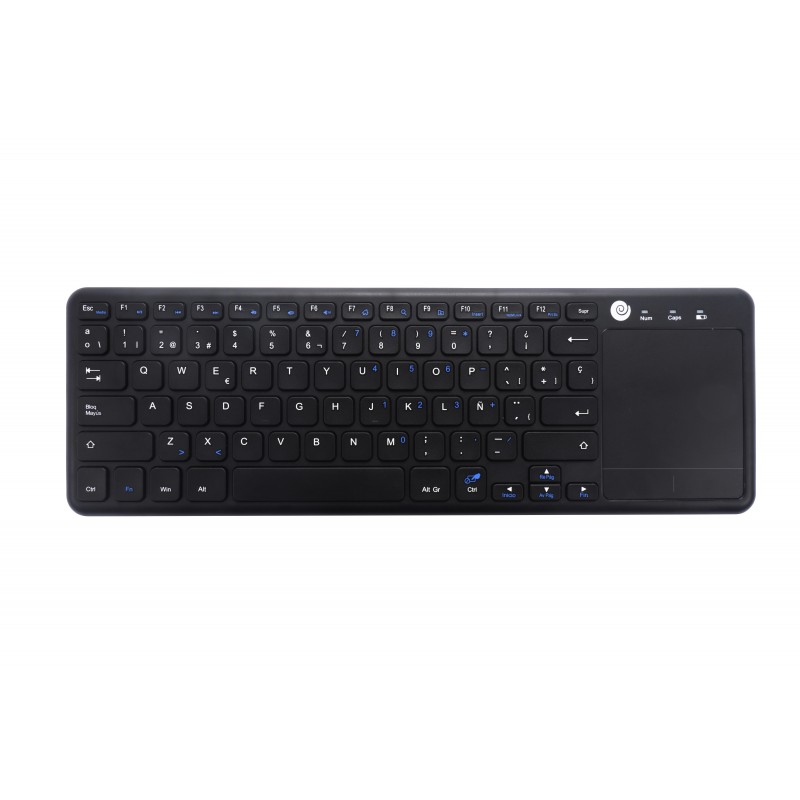 CoolBox CoolTouch teclado RF - QWERTY Español Negro COO-TEW01-BK