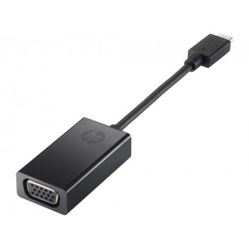 HP Adaptador de monitor USB-C a VGA de, USB-C, VGA, Negro P7Z54AAABB