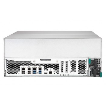 QNAP TVS-EC2480U-SAS-RP R2 Ethernet Bastidor (4U) Negro NAS TVSEC2480USASRP16GR2