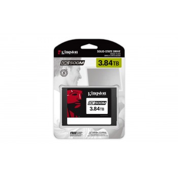 Kingston DC500 2.5" - 3840GB - SATA III - 3D TLC - Uso Mixto SEDC500M 3840G