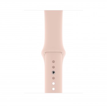 Apple Watch Series 5 GPS - 44mm Color Aluminio Oro con correa deportiva en color Rosa Arena MWVE2TY A
