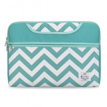 e-Vitta Chevron - 15.6" - Funda Verde, Blanco