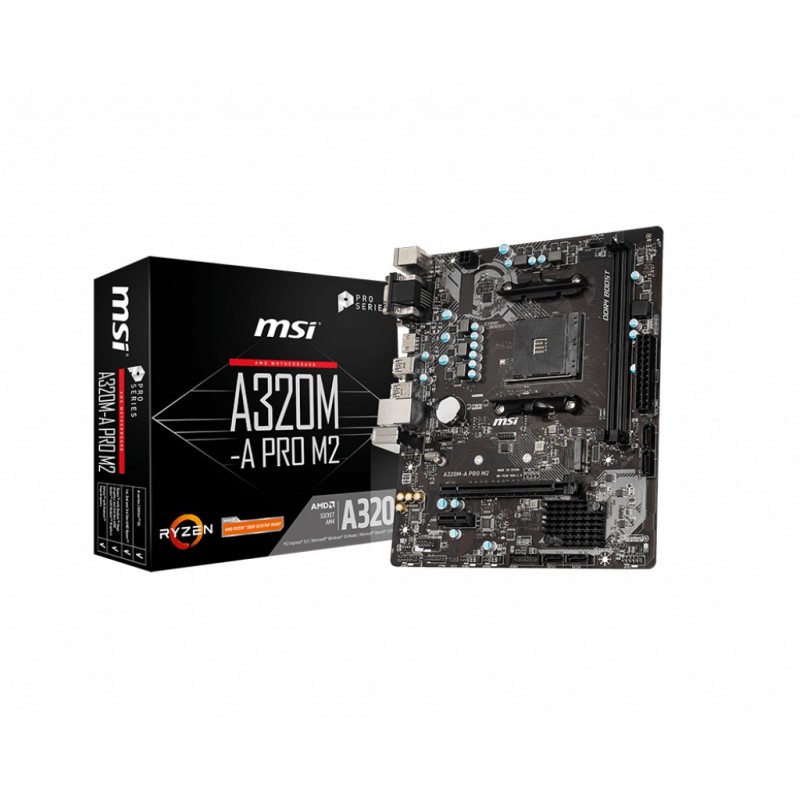 MSI A320M-A PRO M2 - AM4 - Micro ATX - AMD A320 911-7C52-003
