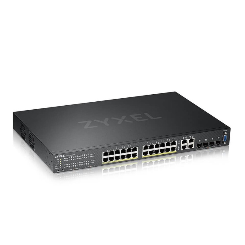 Zyxel GS2220-28HP-EU0101F switch Gestionado L2 Gigabit Ethernet (10 100 1000) Negro Energía sobre Et
