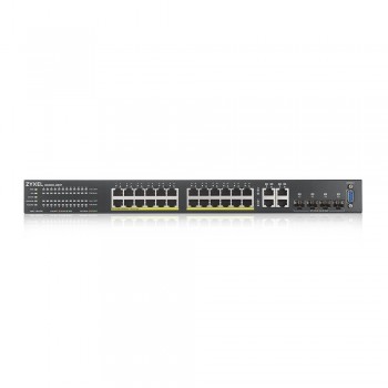 Zyxel GS2220-28HP-EU0101F switch Gestionado L2 Gigabit Ethernet (10 100 1000) Negro Energía sobre Et