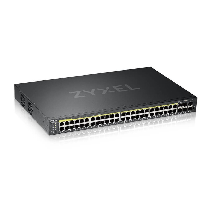Zyxel GS2220-50HP-EU0101F switch Gestionado L2 Gigabit Ethernet (10 100 1000) Negro Energía sobre Et