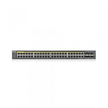 Zyxel GS2220-50HP-EU0101F switch Gestionado L2 Gigabit Ethernet (10 100 1000) Negro Energía sobre Et