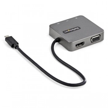 StarTech.com DKT31CHVL - USB 3.2 Gen 2 (3.1 Gen 2) Type-C Negro, Plata