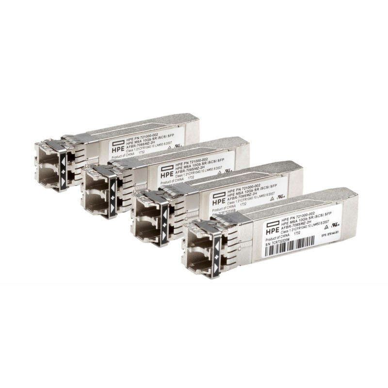 HPE MSA 10Gb Short Range iSCSI SFP+ 4-pack C8R25B
