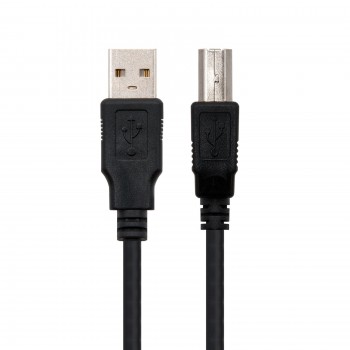 Nanocable 10.01.0102-BK cable USB 1 m 2.0 USB A USB B Negro