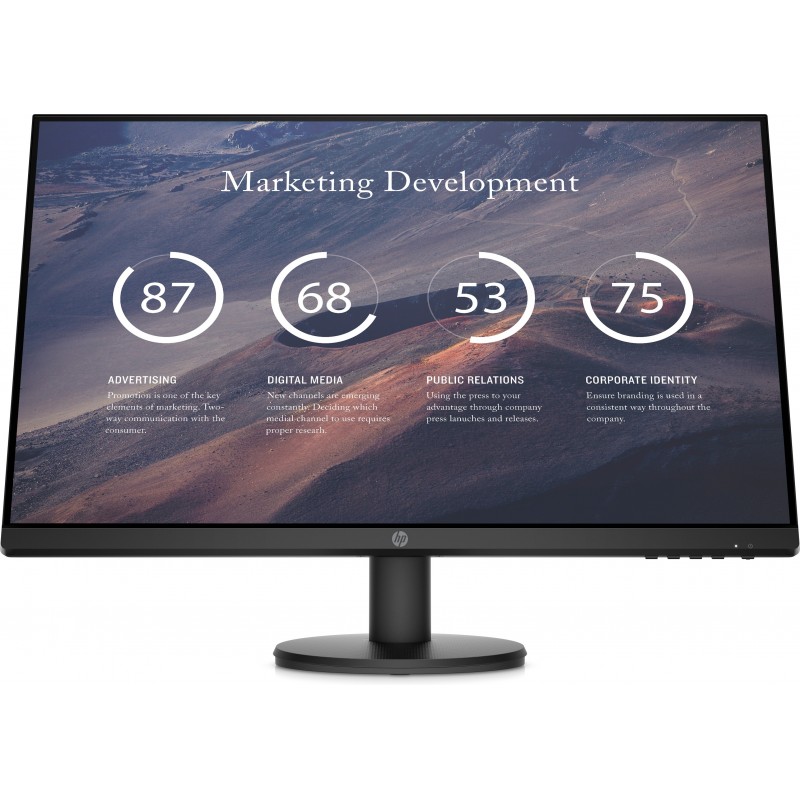HP P27v G4 - 27" - 1920x1080 - Full HD LCD - Negro 9TT20AAABB