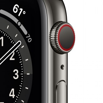 Apple Watch Series 6 GPS + LTE de 44mm en color Acero Inox Grafito y Pulsera Milanese Loop Grafito M09J3TY A