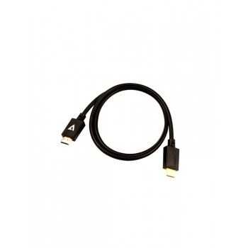 V7 Cable de vídeo negro Pro HDMI macho a HDMI macho 1m V7HDMIPRO-1M-BLK