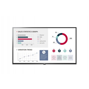 LG 43UL3G-B - 43" - IPS 4K Ultra HD - Señalización digital - Negro - Web OS