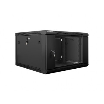 ARMARIO MURAL LANBERG WF01-6606-10B NEGRO - 19 48.26CM - 6U - IP20 - 600X600X368MM - HASTA 60KG DE 