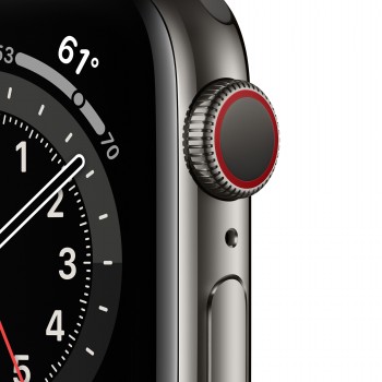 Apple Watch Series 6 - 40mm - Cellular - Color Grafito con correa Negra Sport Band M06X3TY A