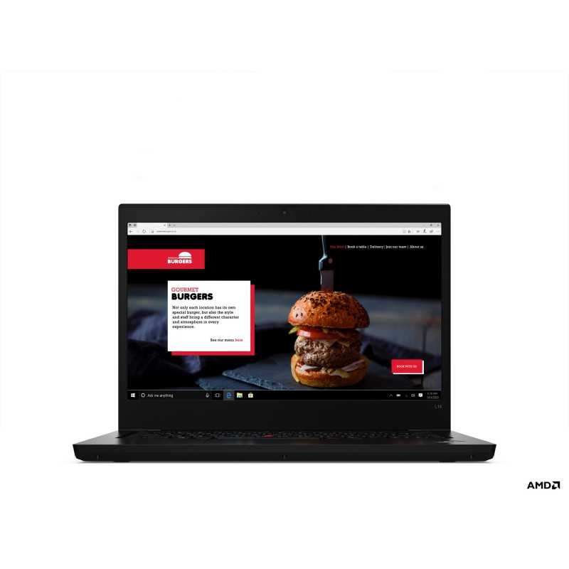 Lenovo ThinkPad L14 Negro - 14" - AMD Ryzen 5 - 8GB - 256GB SSD - Wi-Fi 6 - W10 Pro 20U50004SP