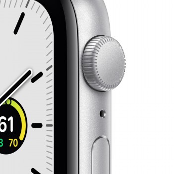 Apple Watch SE GPS - 44mm Aluminio   plata con Correa Blanca sport