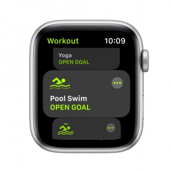 Apple Watch SE GPS - 44mm Aluminio   plata con Correa Blanca sport