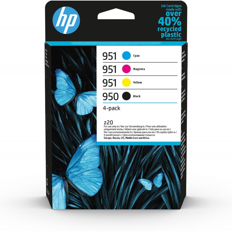 HP 950 951 Original Negro, Cian, Magenta, Amarillo 6ZC65AE
