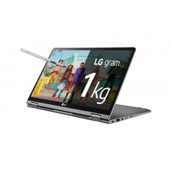 LG Gram Híbrido (2-en-1) Gris - 14" Táctil - Intel Core i7 - 16GB - 512GB SSD - Wi-Fi 6 - W10 Home 14T90N-V.AA78B