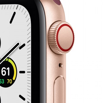 Apple Watch SE GPS + Cellular 40mm en color Aluminio Oro con Correa Loop deportiva Ciruela MYEJ2TY A