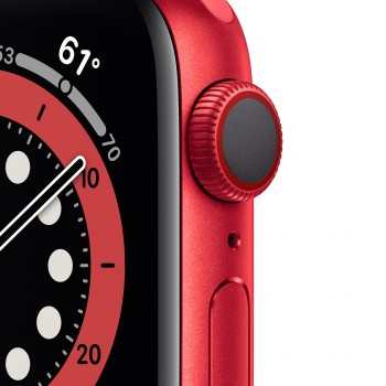 Apple Watch Series 6 GPS + Cellular 40mm en color Aluminio Rojo con Correa deportiva Roja M06R3TY A
