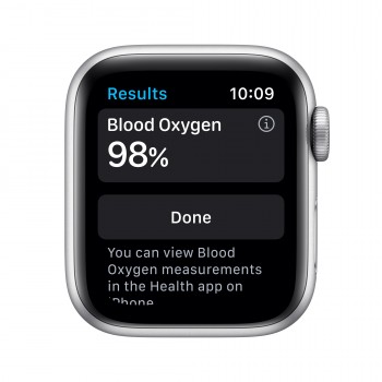 Apple Watch Series 6 GPS + Cellular 40mm en color Aluminio Plata con Correa deprotiva Blanca M06T3TY A