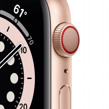 Apple Watch Series 6 GPS + Cellular 44mm en color Aluminio Oro con Correa deportiva Rosa arena MG2D3TY A